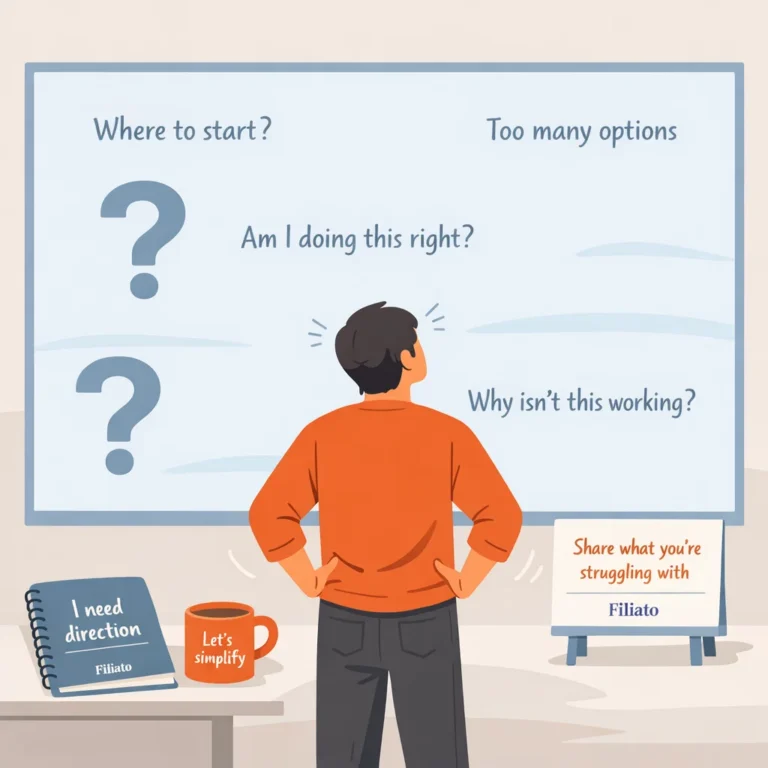 Where to Start When Everything Feels Like an Option – A Clear Way to Begin an Online Business cover